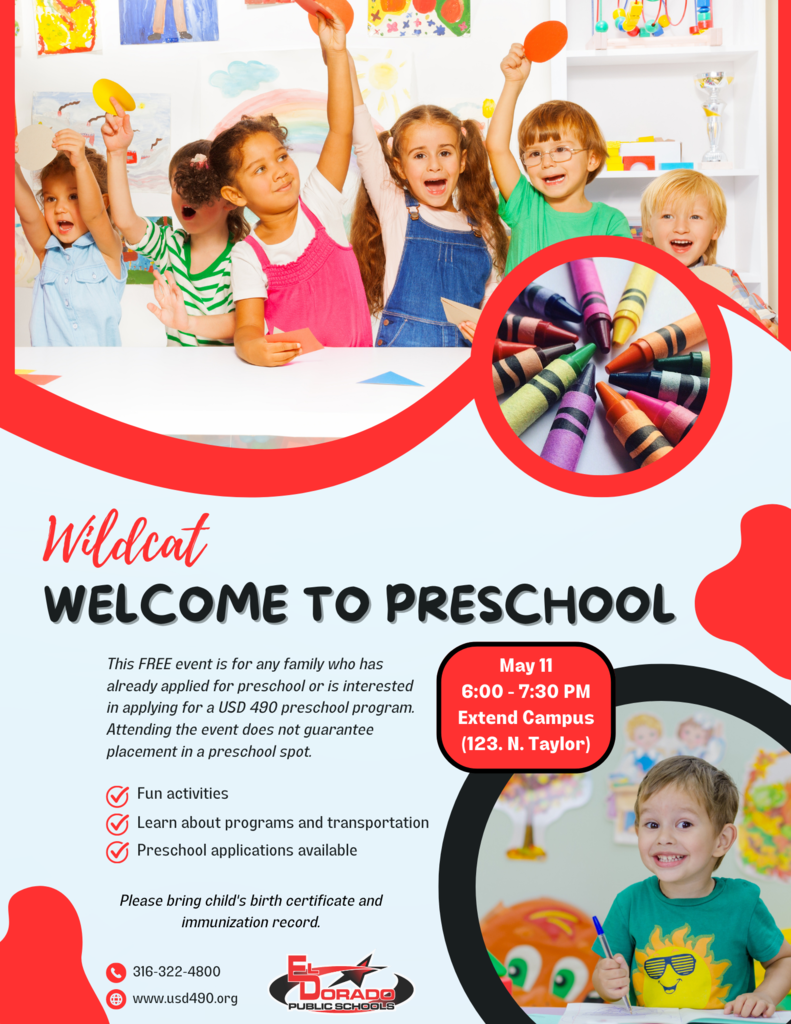 Wildcat Welcome to Preschool flyer