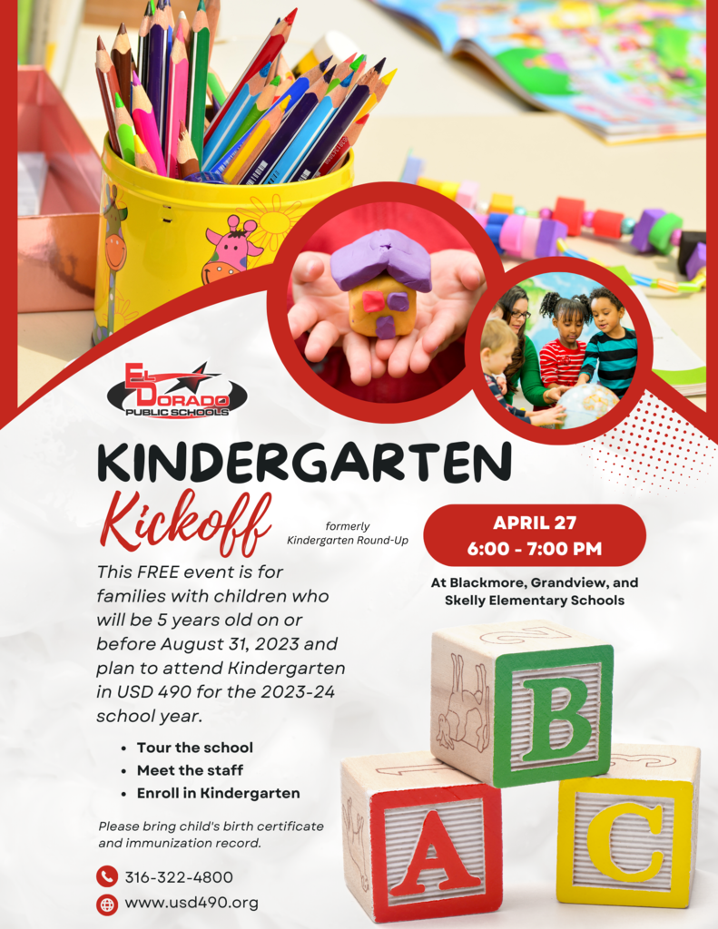 Kindergarten Kickoff flyer