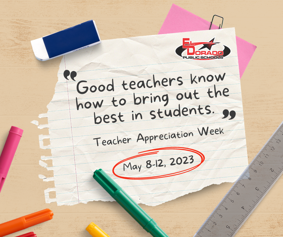 Good teachers know how to bring out the best in students. Teaher Appreciation Week May 8-12, 2023