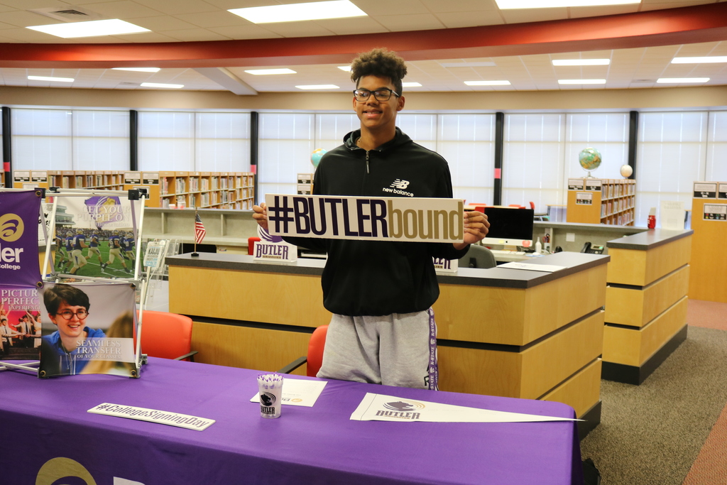 Student signing with Butler Community College