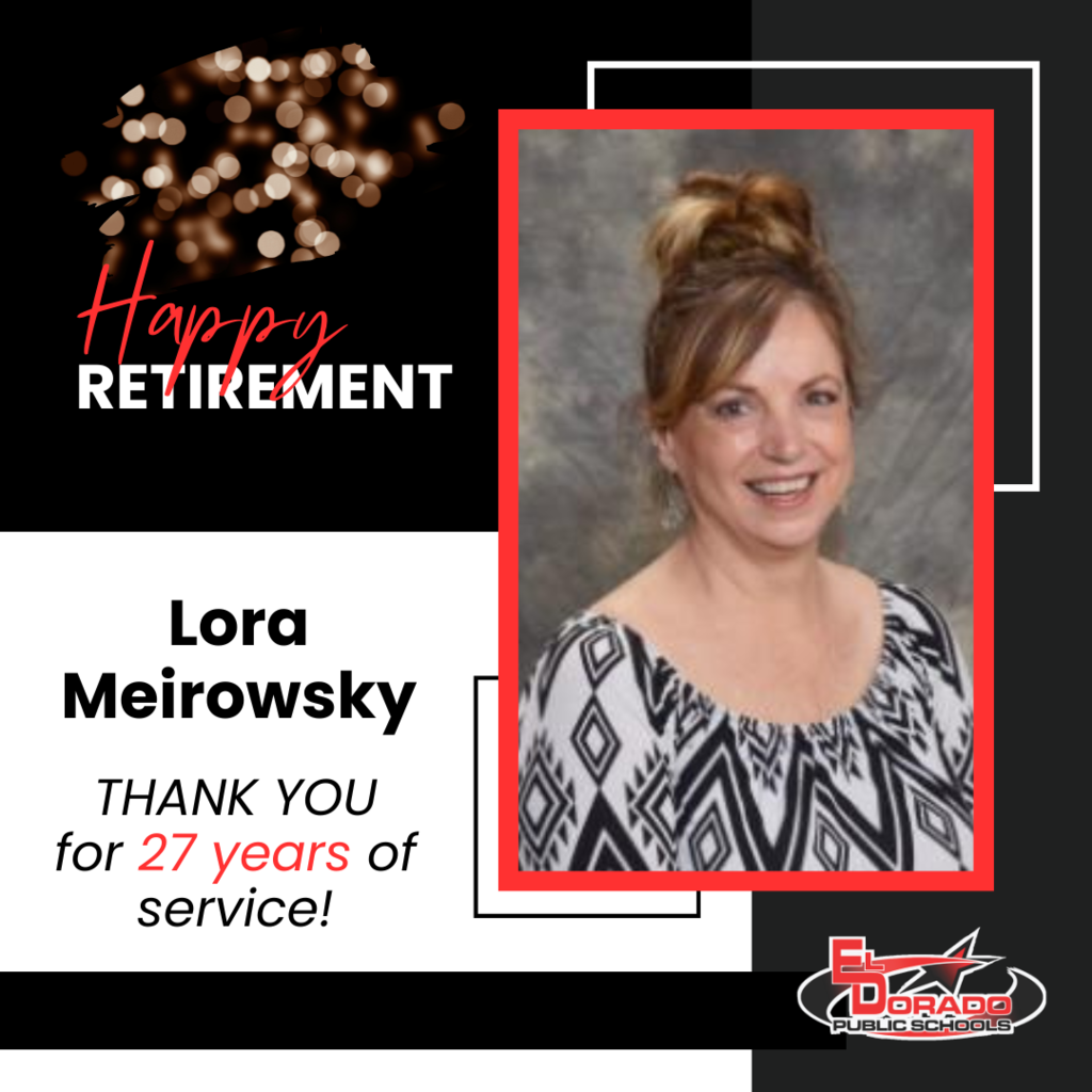 Happy Retirement to Lora Meirowsky THANK YOU for 27 years of service!